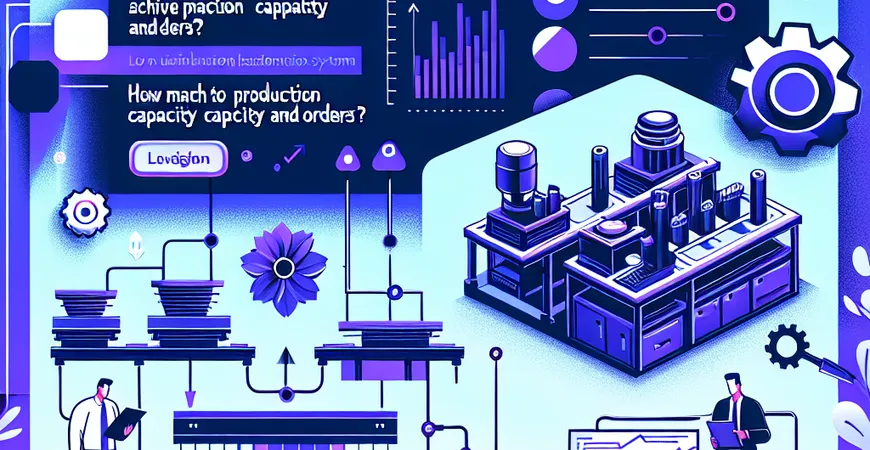 生产设备利用率低？ERP 系统如何实现产能与订单的匹配？